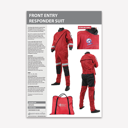 Front Entry Responder Suit Datasheet