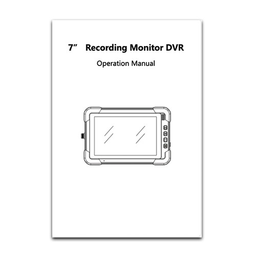 7" DVR Monitor User Manual