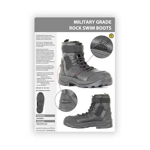 Rock Swim Boots Data Sheet