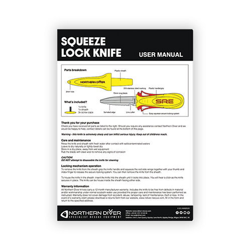 Squeeze Lock Knife Manual