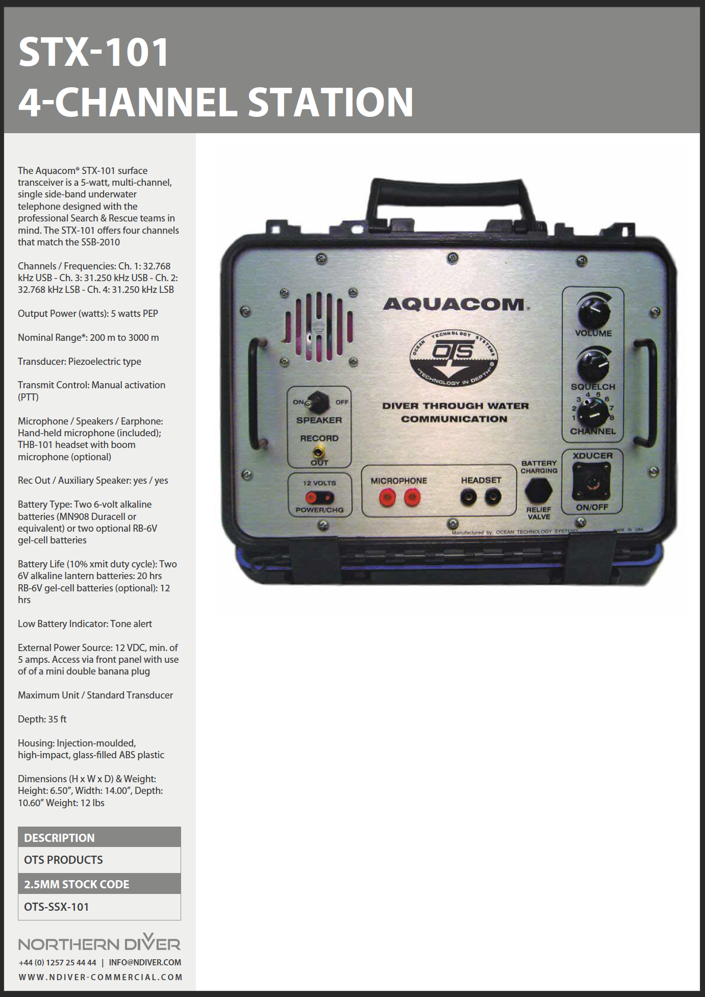 STX-101-4Channel Station Data Sheet