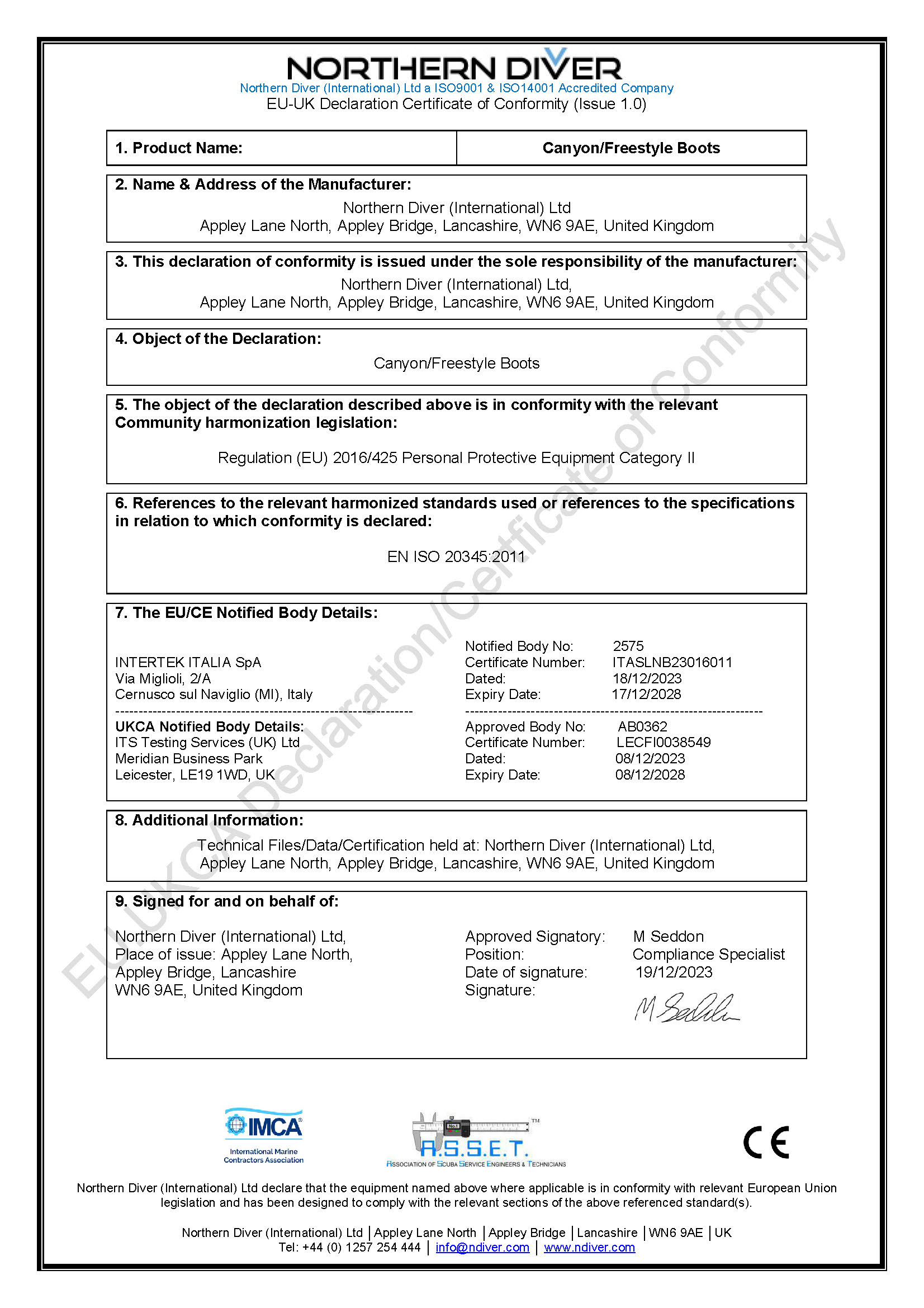 EU-CE Declaration_Certificate of Conformity Canyon_Freestyle Boot.pdf